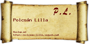 Polcsán Lilla névjegykártya